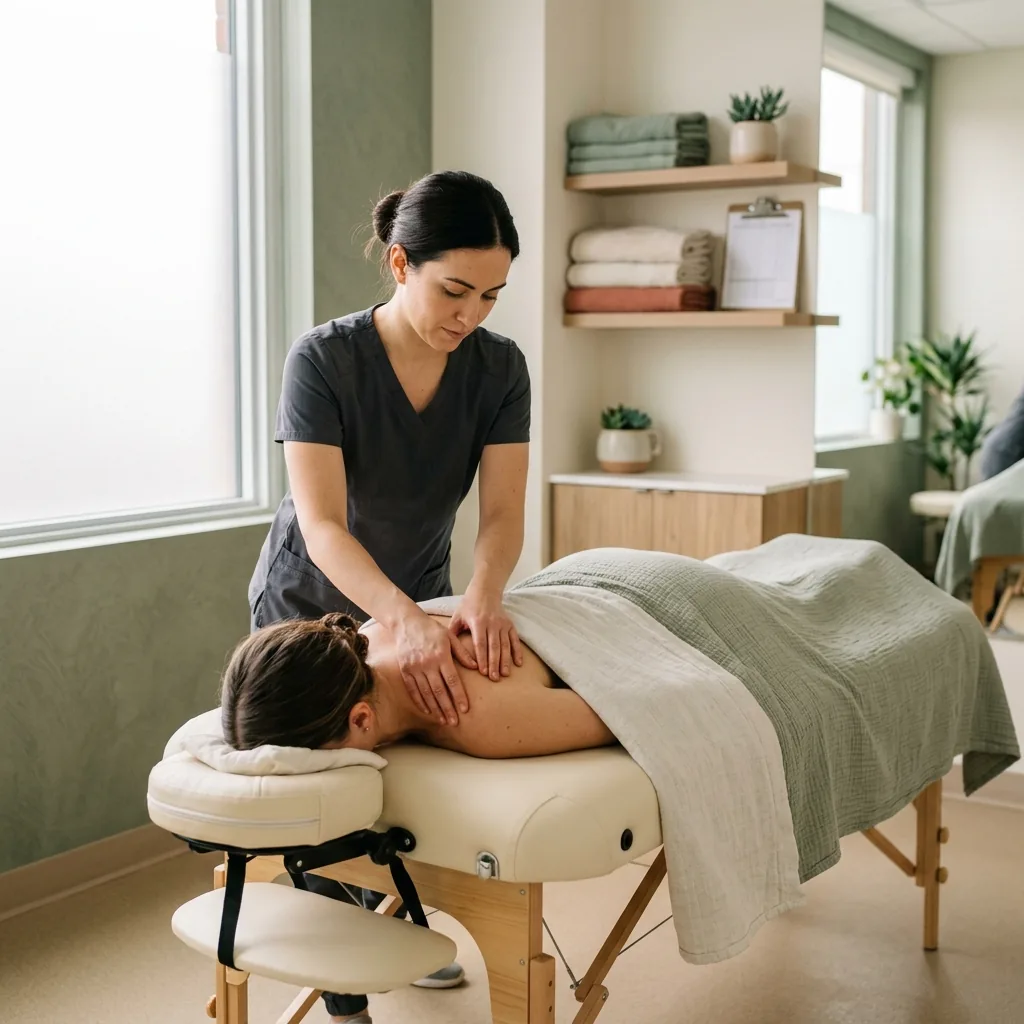 Registered massage therapy session